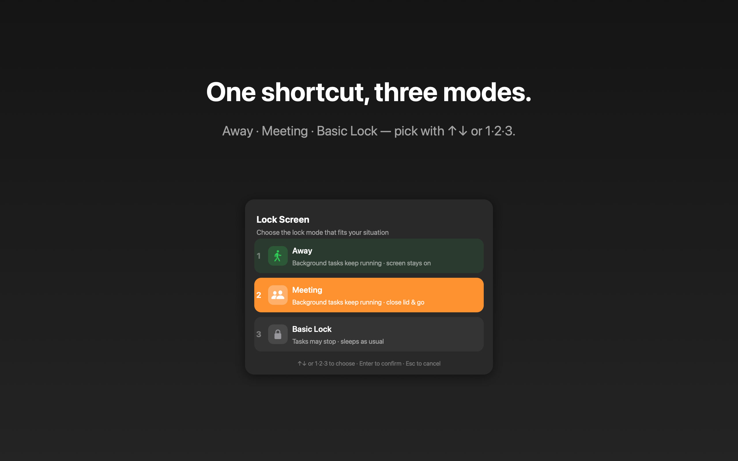 Lock&Run dark mode